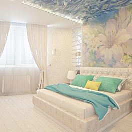3D дизайн интерьера спальни в квартире